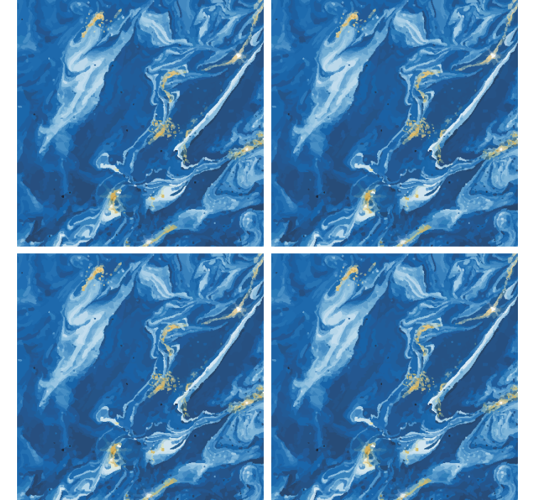 Swirled blue marble coasters - TenStickers