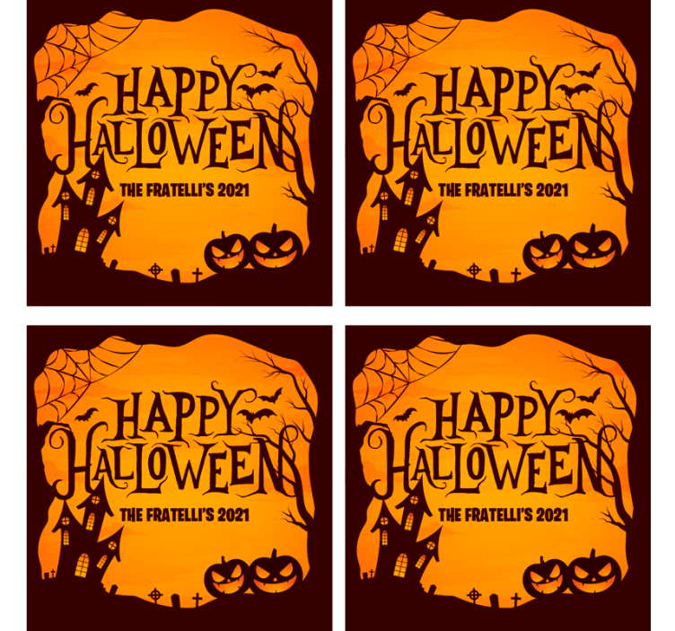 Halloween coaster for spooky halloween festivities - TenStickers