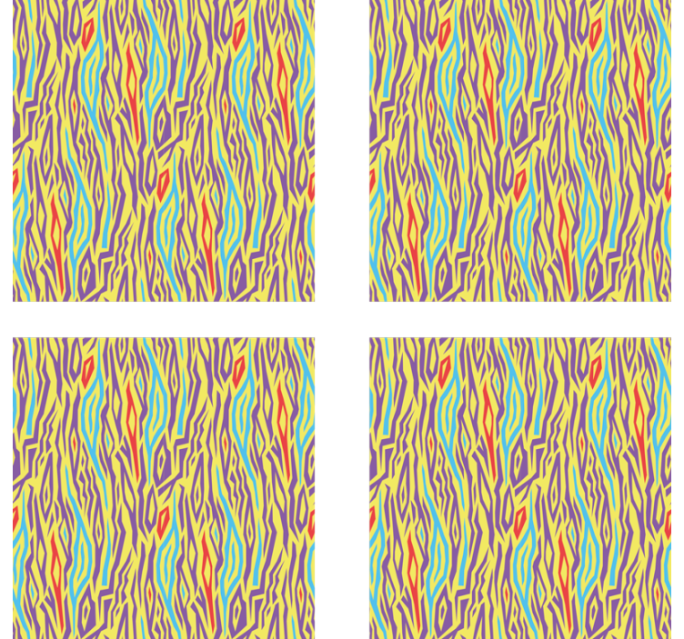 Vibrant abstract lines coasters - TenStickers