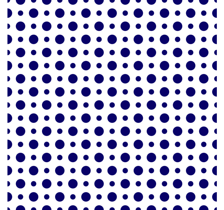 Bold polka dot pattern coasters - TenStickers