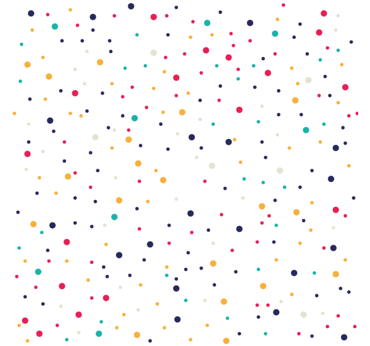 Colorful dot pattern coasters - TenStickers