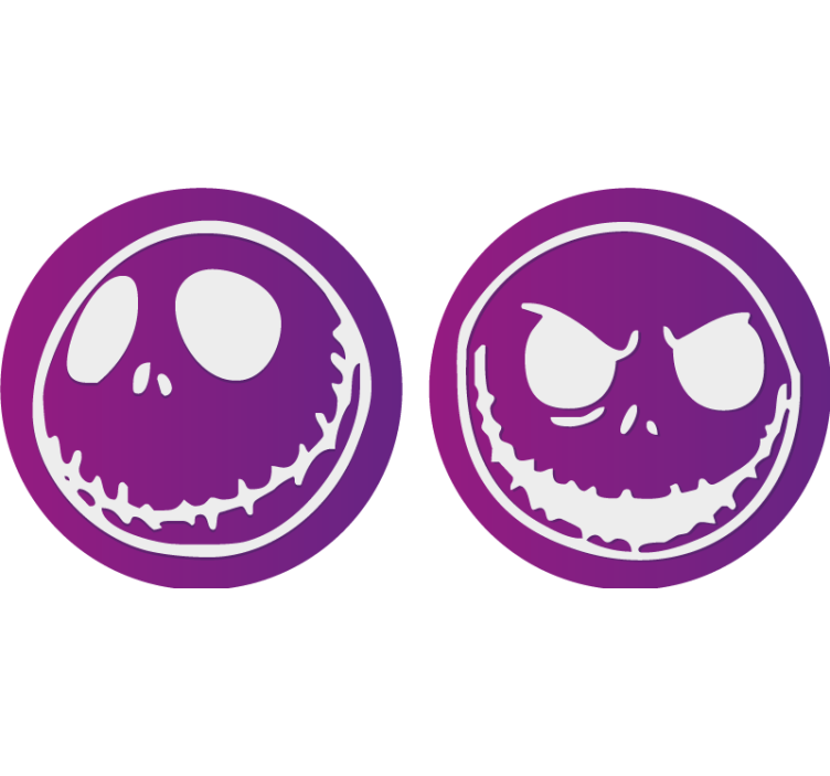 Tim Burton's nightmare before Christmas coaster - TenStickers