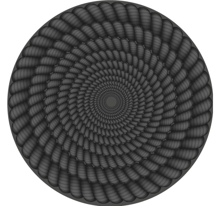 Black cordon texture coaster - TenStickers