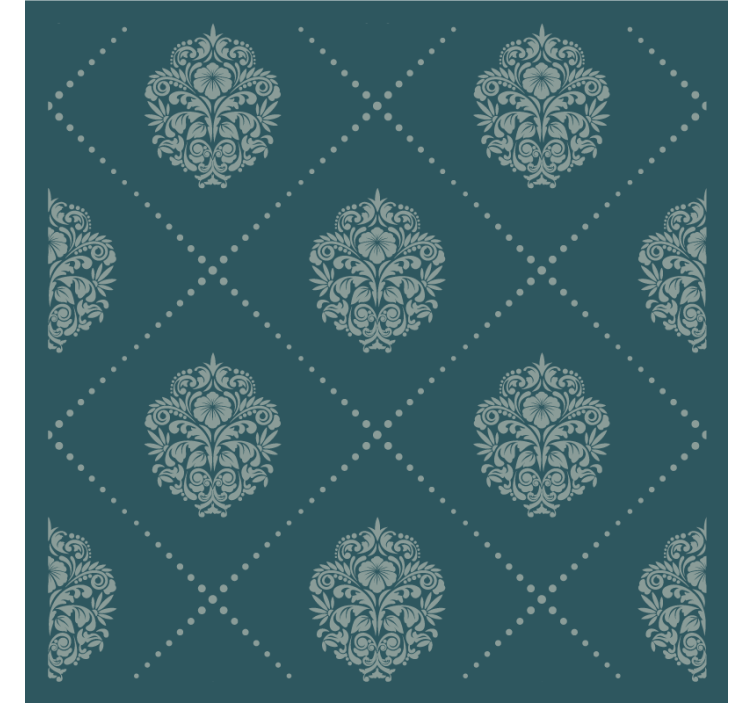 Coasters with elegant floral design - TenStickers