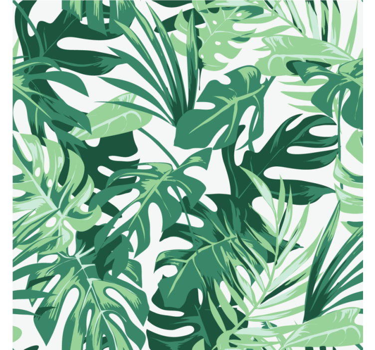 Tropical leaf inspiration coasters - TenStickers