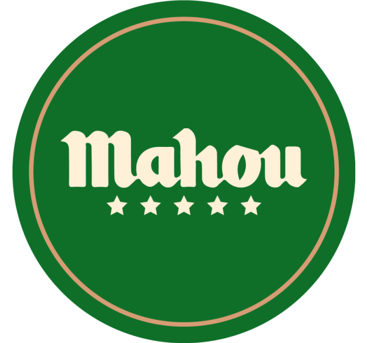 Beer mats classic beverage circular marker - TenStickers