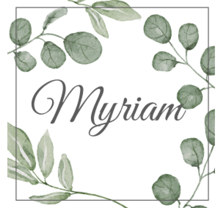 Personalised coasters with elegant leaf design - TenStickers