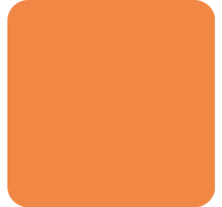 Simple orange surface coasters - TenStickers