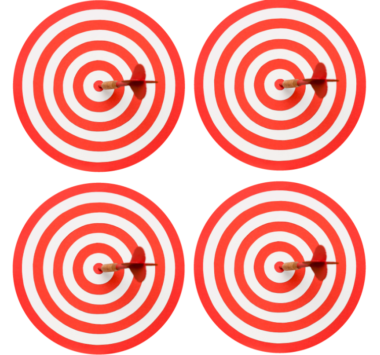 Target board geek coasters - TenStickers