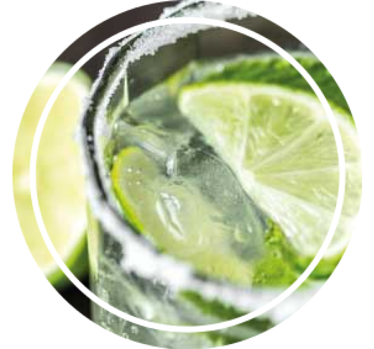 Personalised coasters lime infused refreshment - TenStickers