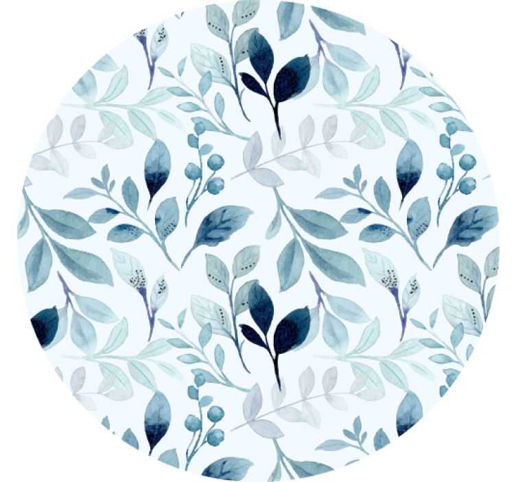 Floral leaf pattern coasters - TenStickers