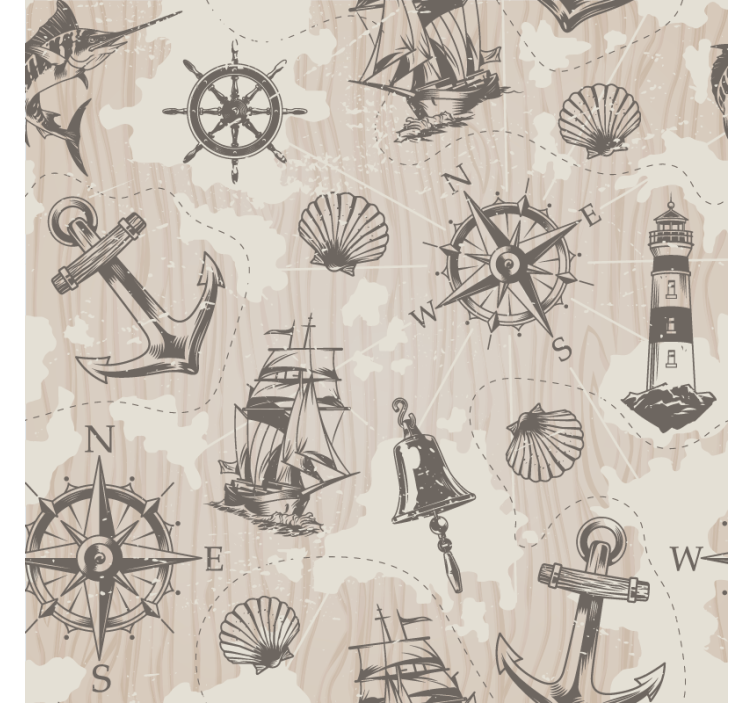 Geek coasters with nautical themed designs - TenStickers