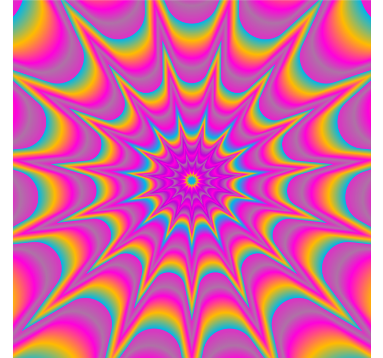 Geek coasters vibrant spiral design - TenStickers