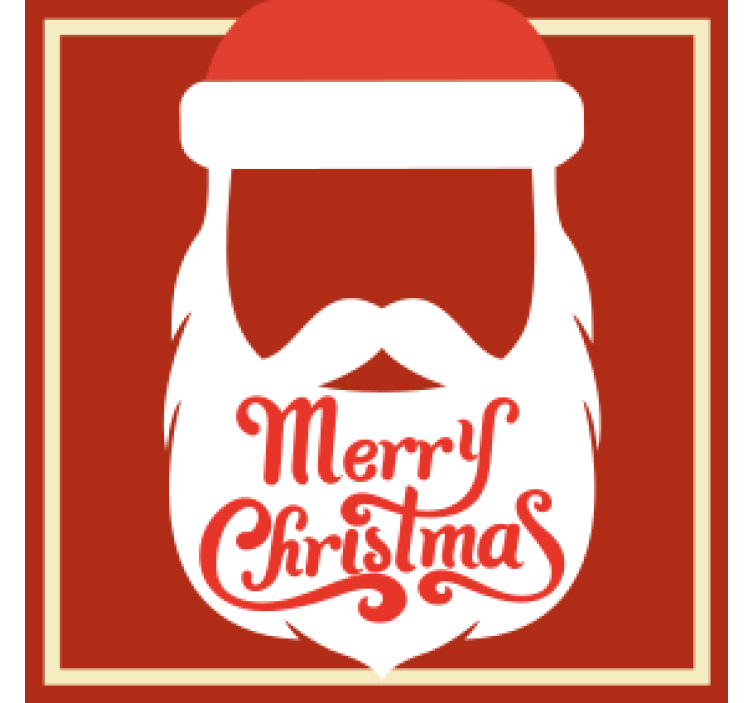 Christmas coasters with santa claus design - TenStickers