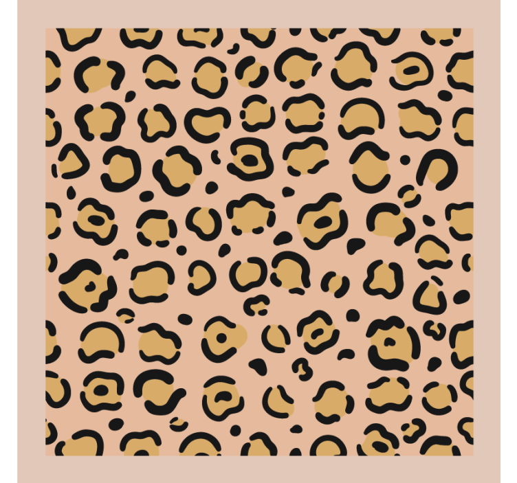 Leopard print motif coasters - TenStickers