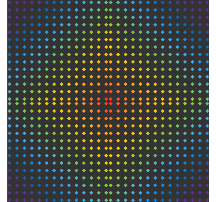 Coasters colorful dotted design - TenStickers