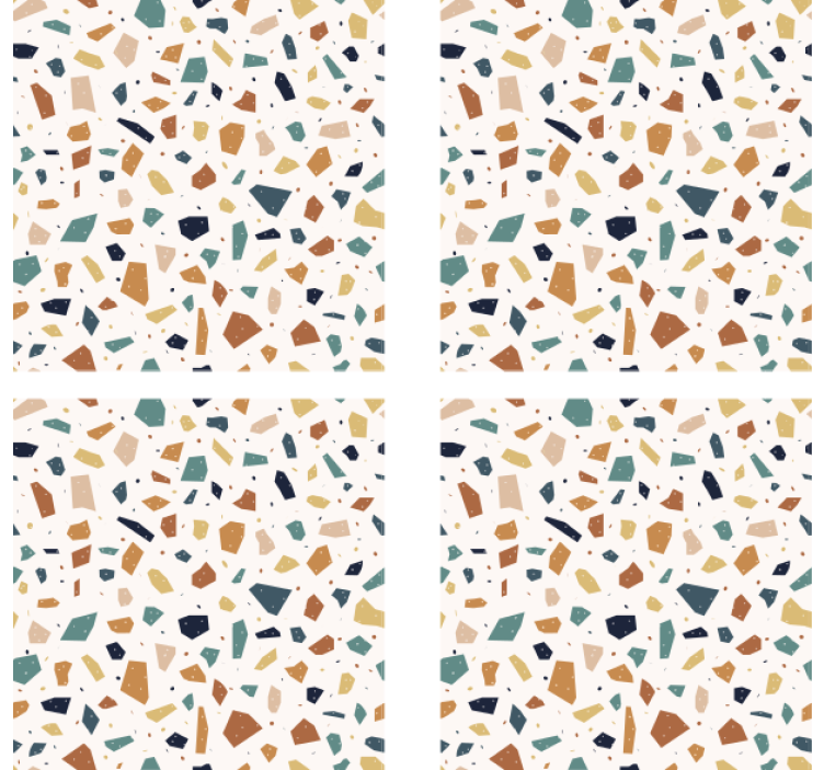 Beer mats with terrazzo pattern surface - TenStickers