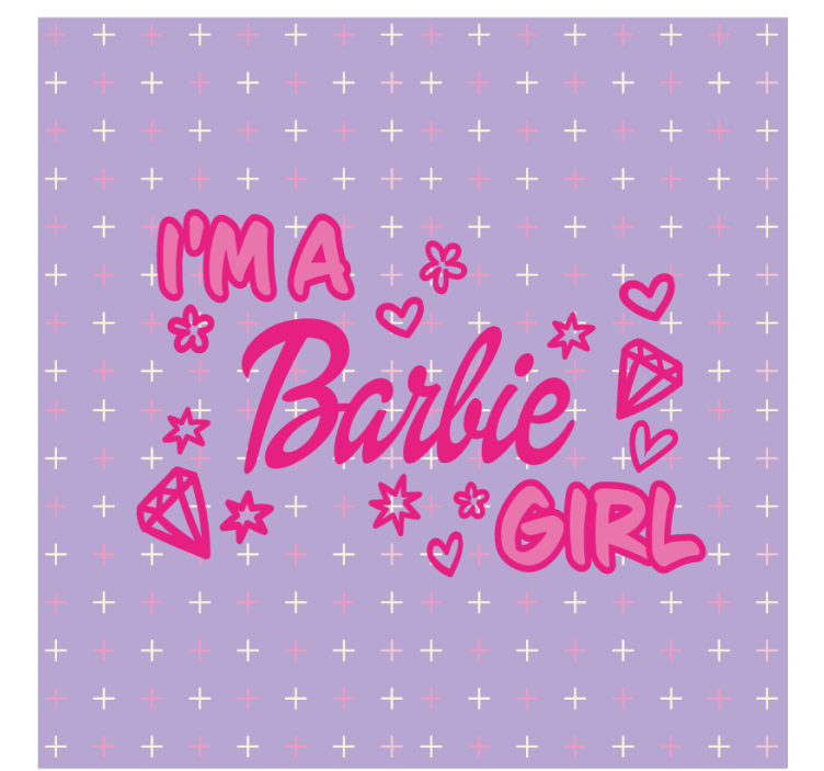 Playful pink quote text coasters - TenStickers
