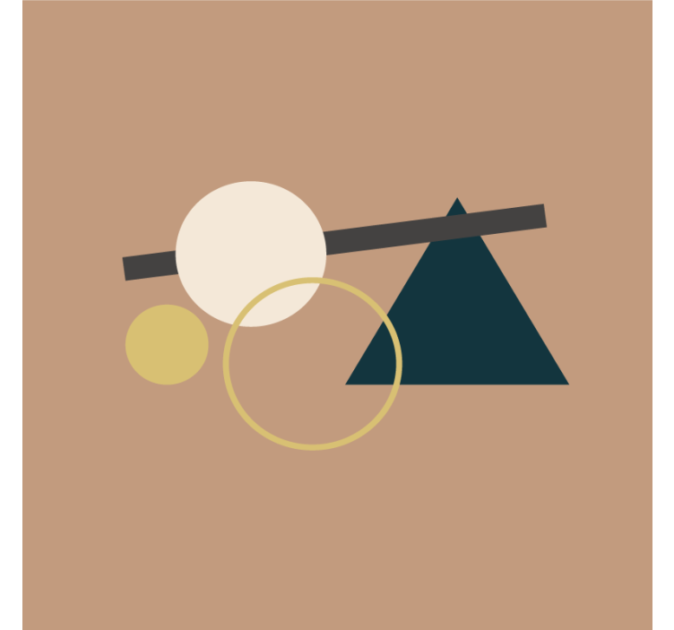 Modern coasters geometric circle designs - TenStickers