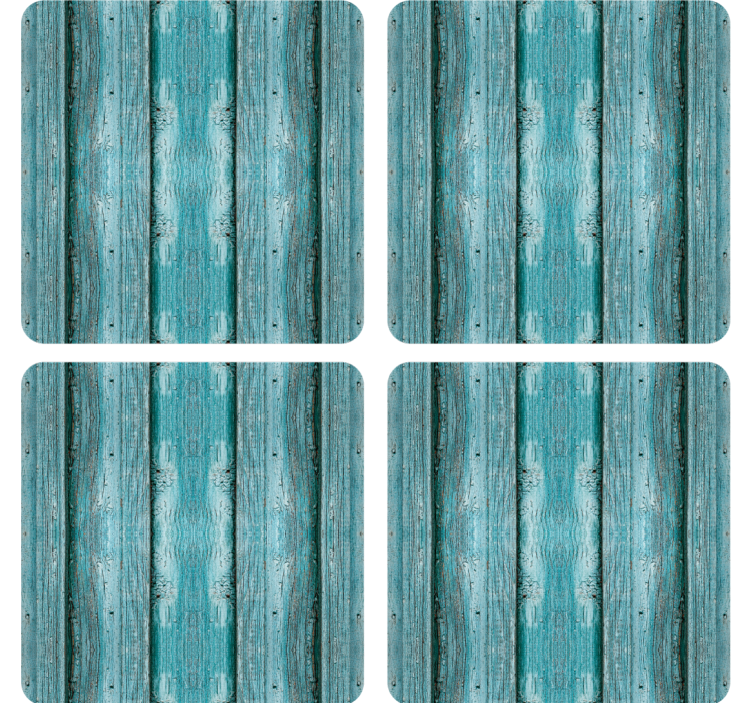 Coasters with textured plank surface - TenStickers