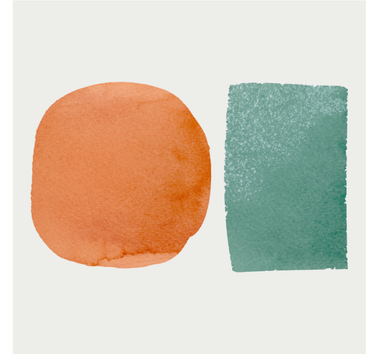 Abstract shape pairing coasters - TenStickers