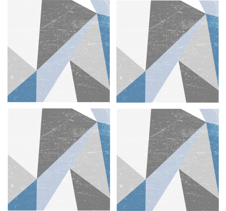 Geometric angular shapes coasters - TenStickers