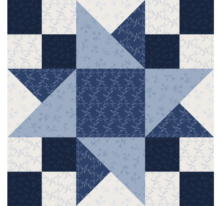 Coasters with elegant floral star design - TenStickers