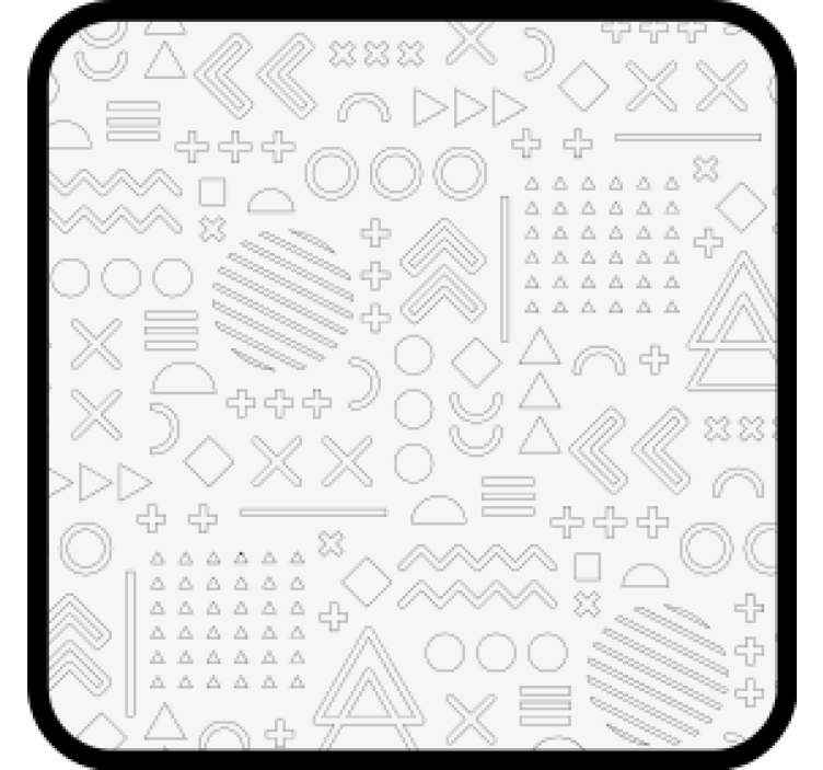 Coasters with abstract geometric designs - TenStickers