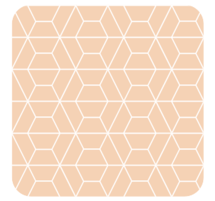 Coasters in geometric hexagonal design - TenStickers