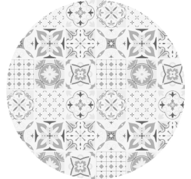 Coasters geometric floral design - TenStickers