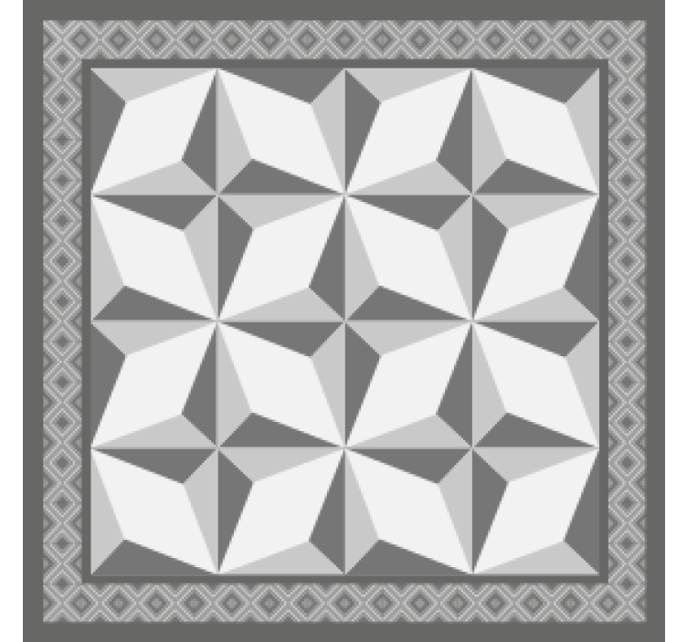 Coasters with geometric layered designs - TenStickers