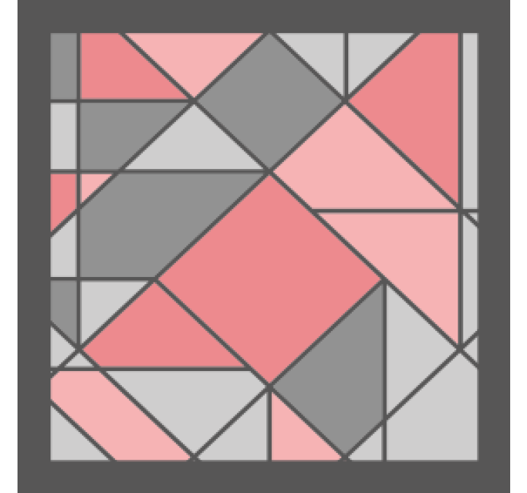 Geometric pattern coasters - TenStickers