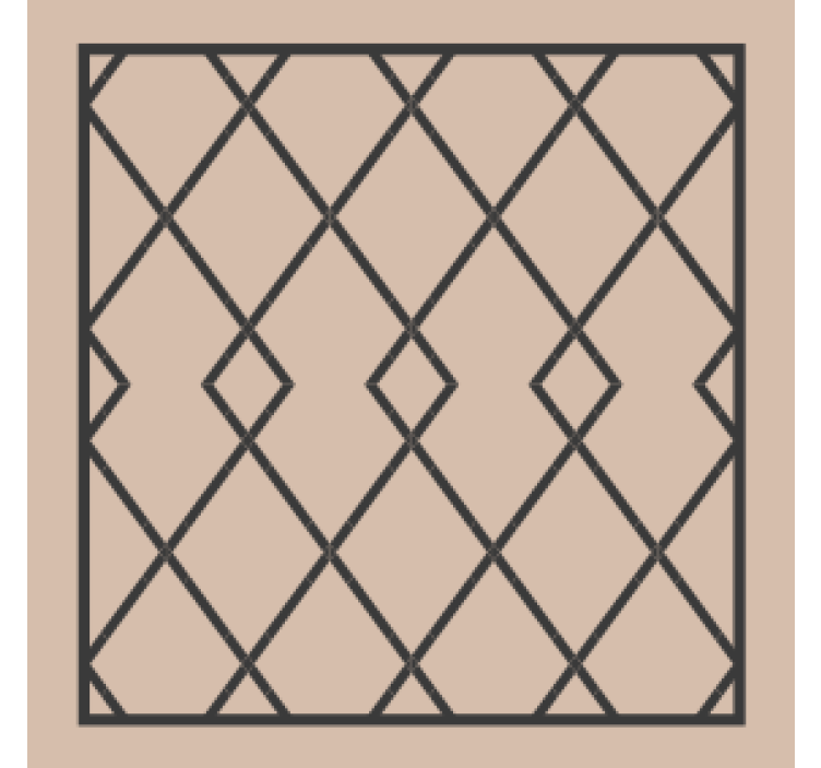 Coasters with geometric overlay design - TenStickers