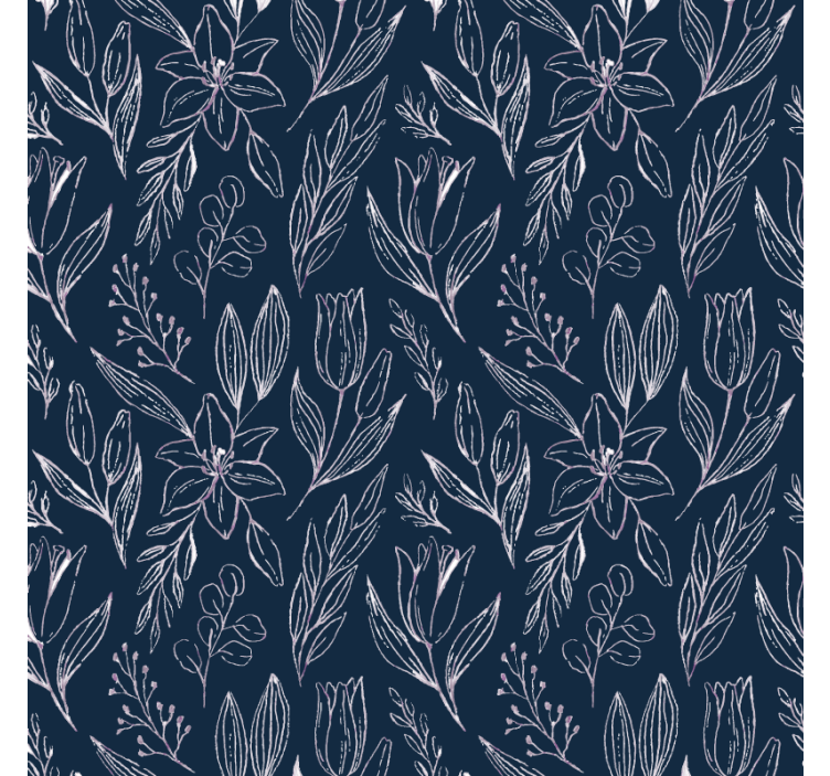 Coasters with floral pattern details - TenStickers