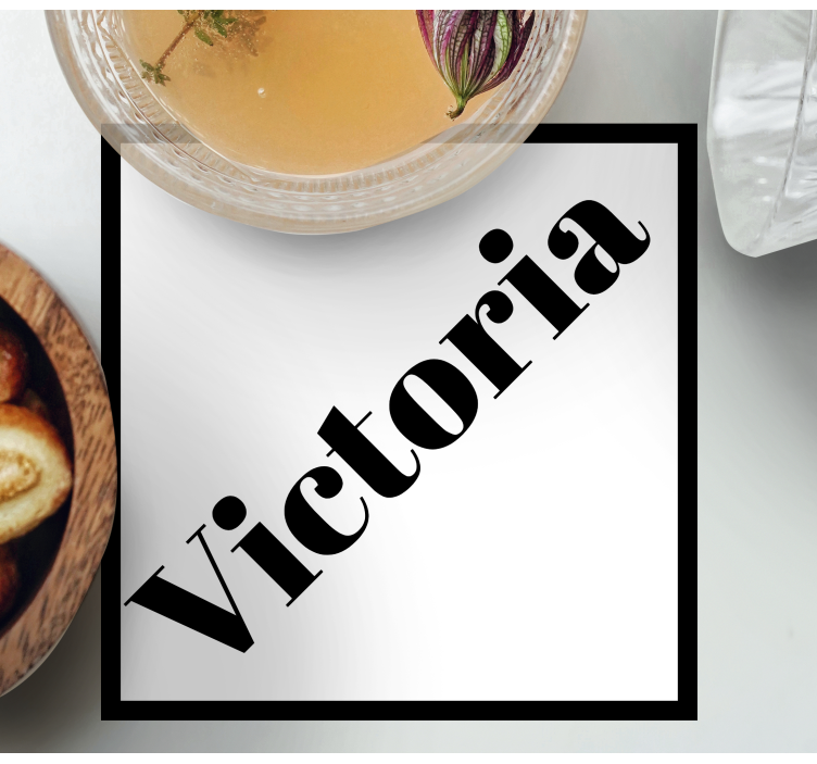 Customized name coaster personalised coasters - TenStickers