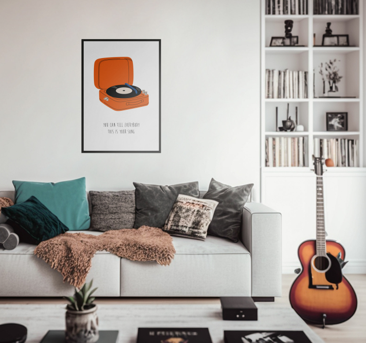 He vuelto a nacerI have been reborn living room poster - TenStickers
