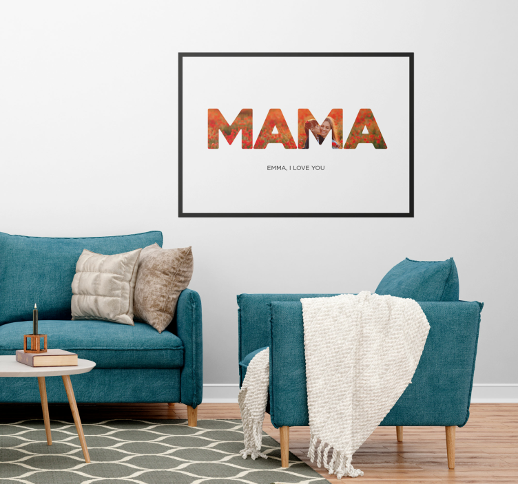 Mom, I love you. living room poster - TenStickers