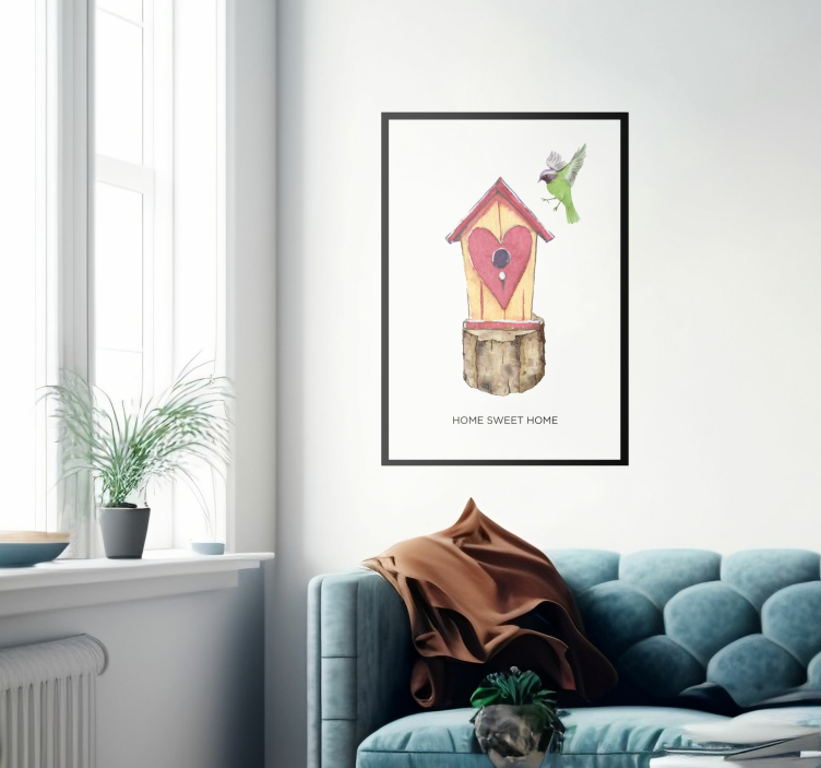 Home Sweet Home living room poster - TenStickers