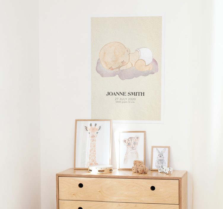 baby born love nursery poster - TenStickers