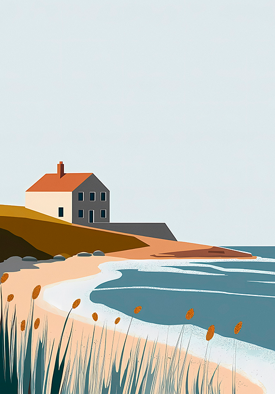 Quiet life artistic drawing poster - TenStickers