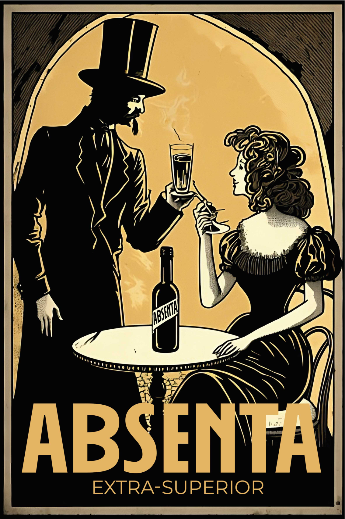 Kitchen poster absinthe liquor - TenStickers