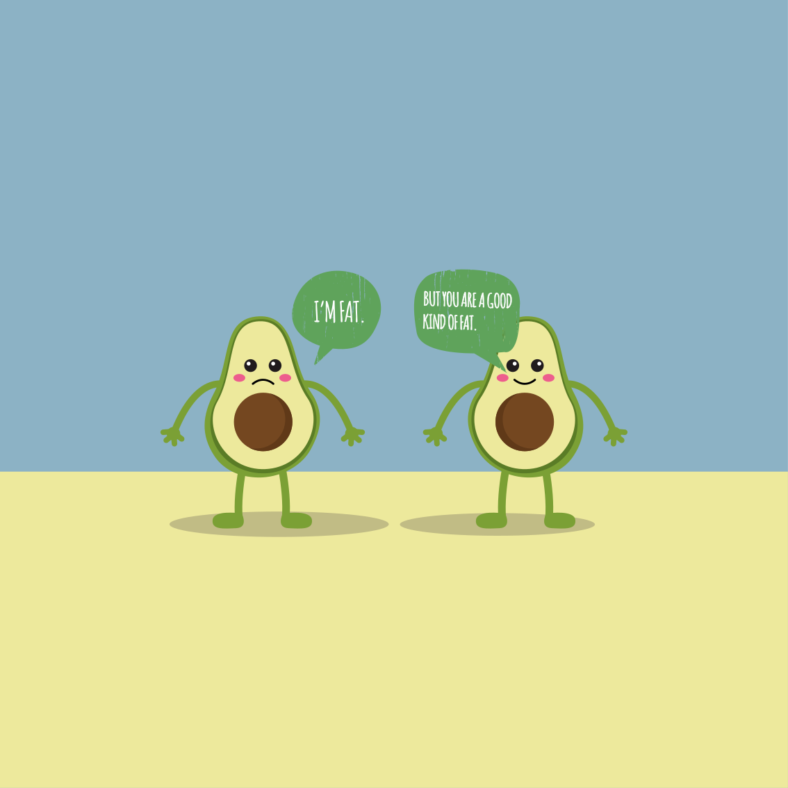 Kitchen poster avocado: the good fat choice - TenStickers