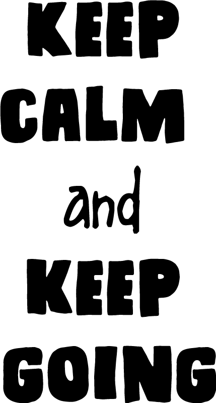 Office poster keep calm and carry on - TenStickers