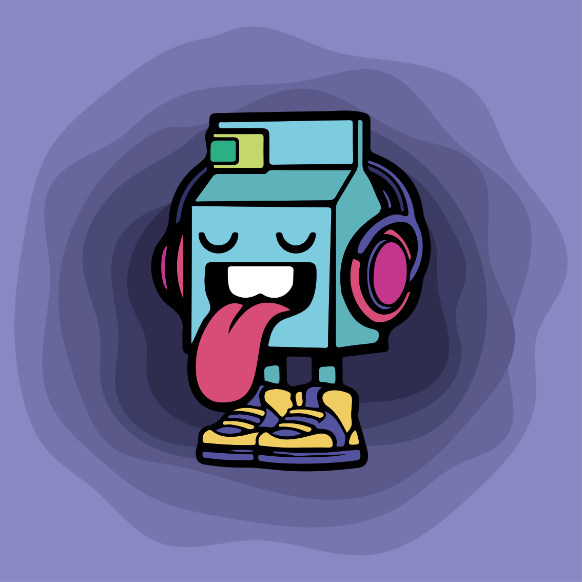 Teenager poster for milky character graffiti art - TenStickers