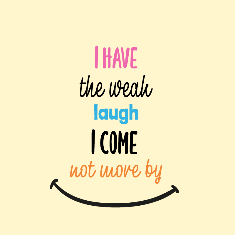 Living room poster i have the gentle laughter - TenStickers