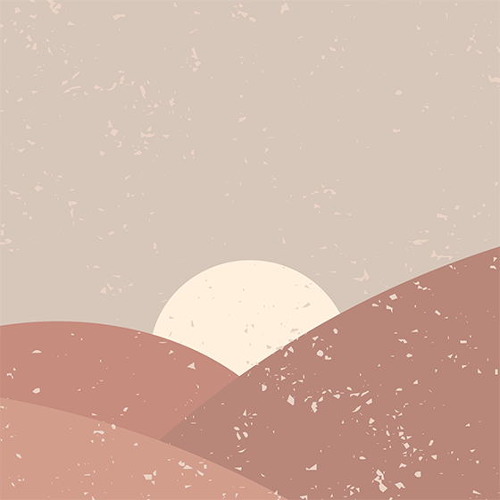 Living room poster sunrise wall art - TenStickers