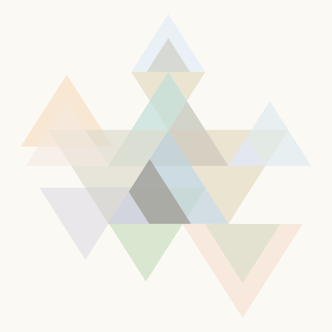 Living room poster colorful triangle wall art - TenStickers