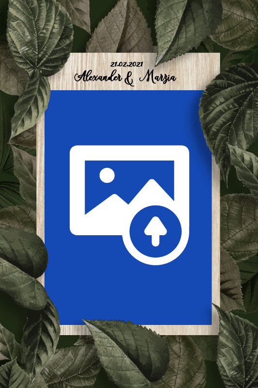 Event poster for wedding hands and bouquet - TenStickers