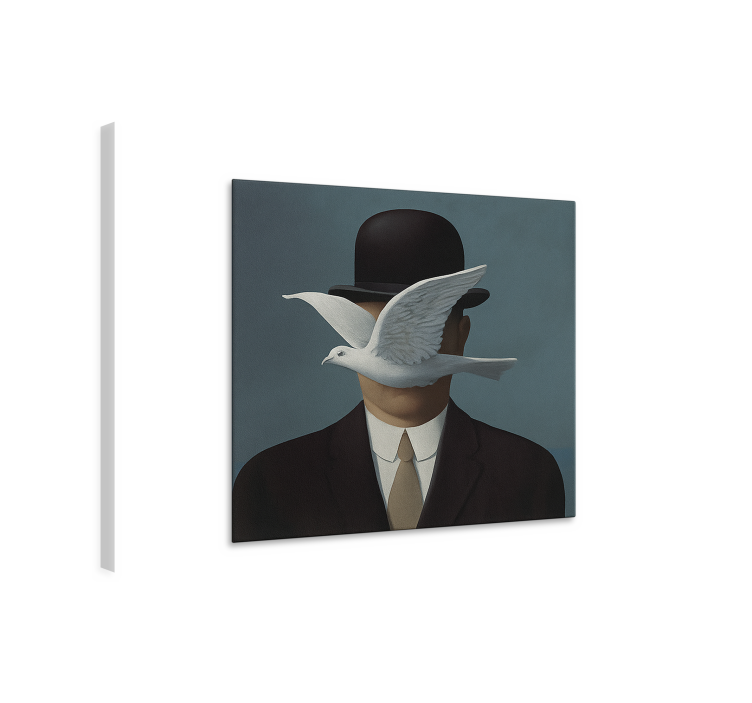 Man in a bowler hat canvas art - TenStickers