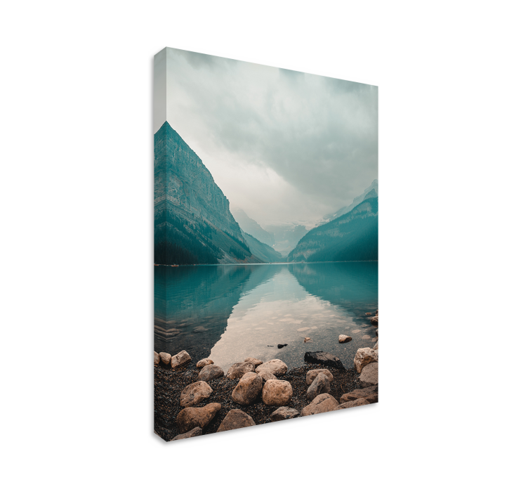Peaceful water landscape canvas - TenStickers
